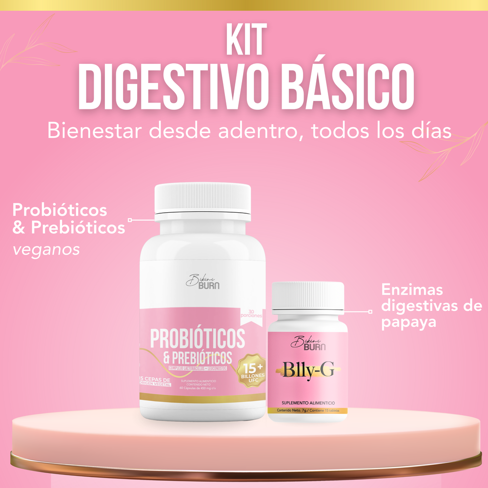 Bikini Burn Kit Digestivo Probióticos + Enzimas Blly-G