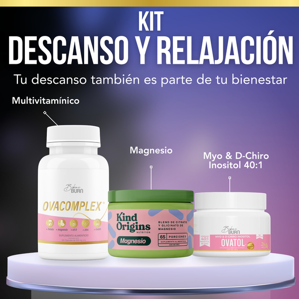 Bikini Burn Kit Descanso Ovatol + Magnesio + Ovacomplex