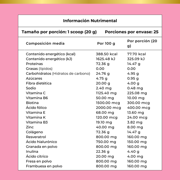 Colágeno Hidrolizado Péptidos de Colágeno 500 g en Polvo