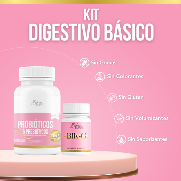 Bikini Burn Kit Digestivo Probióticos + Enzimas Blly-G