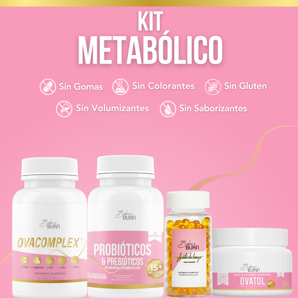 Bikini Burn Kit Metabólico Ovatol + Probióticos + Linaza