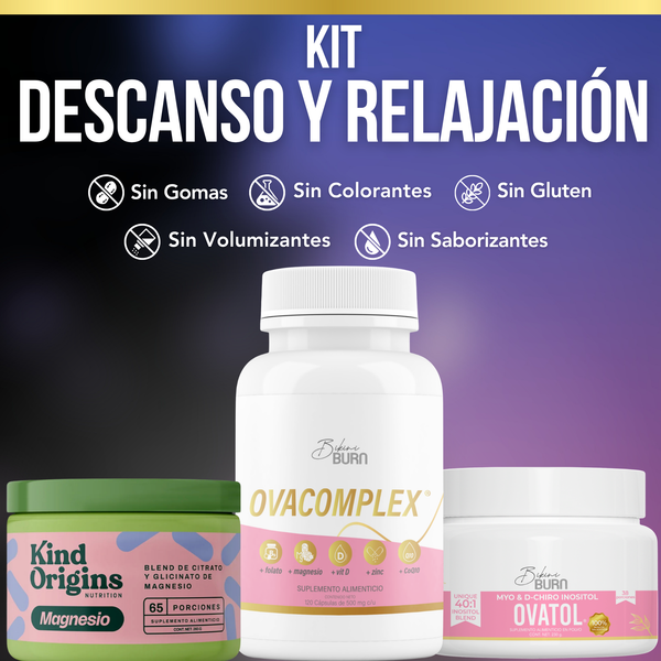 Bikini Burn Kit Descanso Ovatol + Magnesio + Ovacomplex
