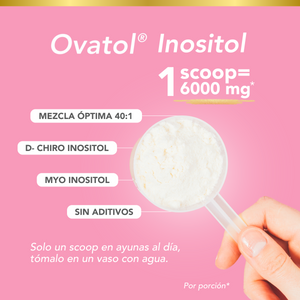 Inositol Ovatol con Myo Inositol y D-Chiro en Polvo con Radio 40:1, 230g