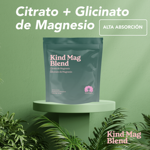 Citrato de Magnesio y Glicinato de Magnesio en Polvo | 30 días | 4000mg | Puro de Alta Absorción y Biodisponibilidad para Relajación Nocturna y Digestiva Kind Origins