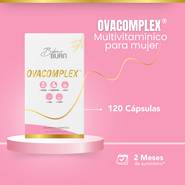 Ovacomplex Multivitamínico D3 + Zinc + Magnesio + Folato + CoQ10 en Tabletas