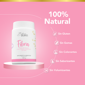 Fibra Natural Linaza + Nopal + Enzimas 450g en Polvo