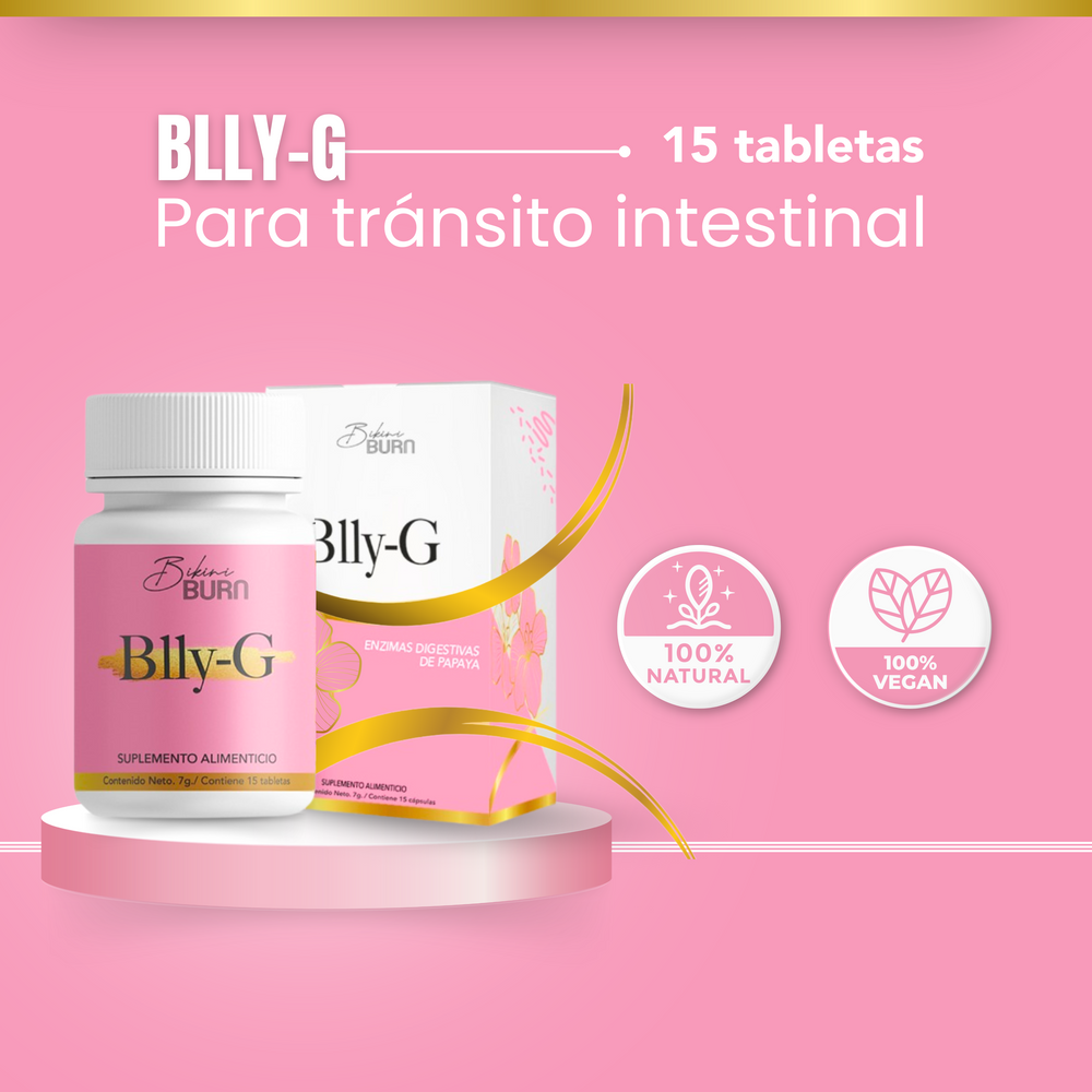 Blly-G Papaya & Toronja Enzimas Digestivas de 15 cápsulas