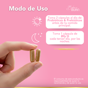 Bikini Burn Kit Digestivo Probióticos + Enzimas Blly-G