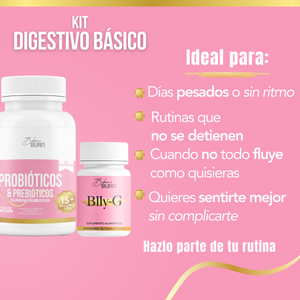 Bikini Burn Kit Digestivo Probióticos + Enzimas Blly-G