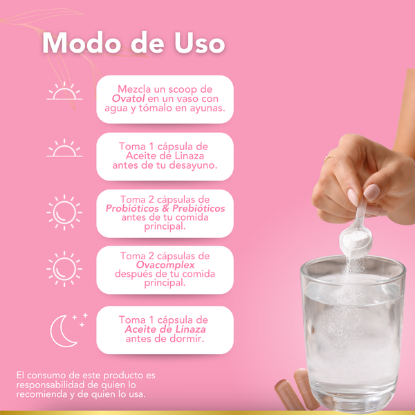 Bikini Burn Kit Metabólico Ovatol + Probióticos + Linaza