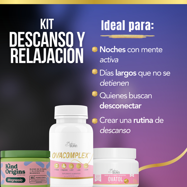 Bikini Burn Kit Descanso Ovatol + Magnesio + Ovacomplex