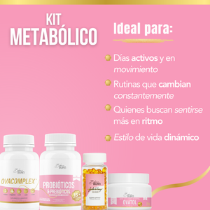 Bikini Burn Kit Metabólico Ovatol + Probióticos + Linaza