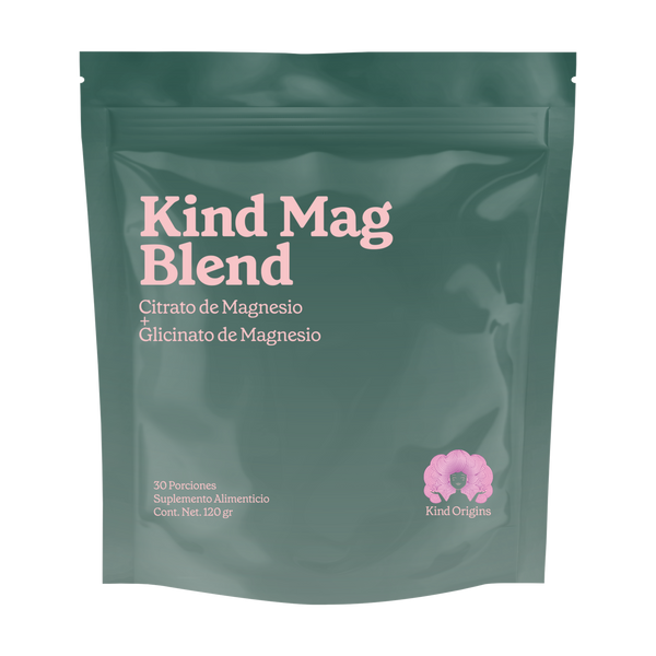 Citrato de Magnesio y Glicinato de Magnesio en Polvo | 30 días | 4000mg | Puro de Alta Absorción y Biodisponibilidad para Relajación Nocturna y Digestiva Kind Origins