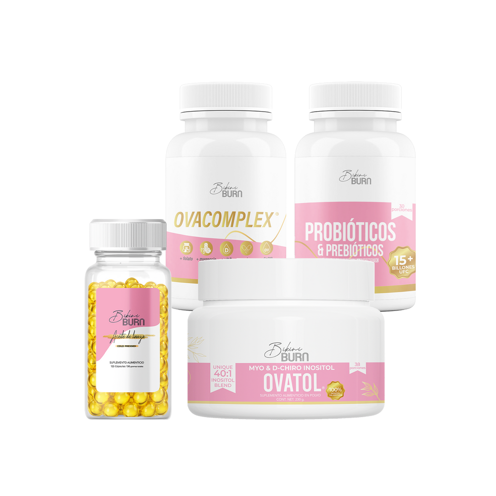 Bikini Burn Kit Metabólico Ovatol + Probióticos + Linaza