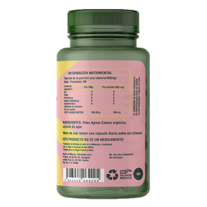 Vitex Agnus Castus 400 mg 90 cápsulas