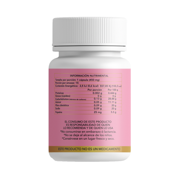 Blly-G Papaya & Toronja Enzimas Digestivas de 15 cápsulas