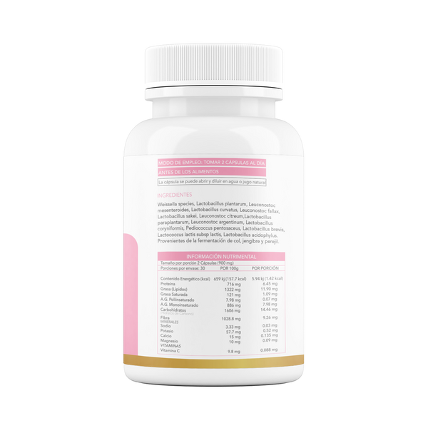 Bikini Burn Probióticos y Prebióticos Veganos de 60 cápsulas