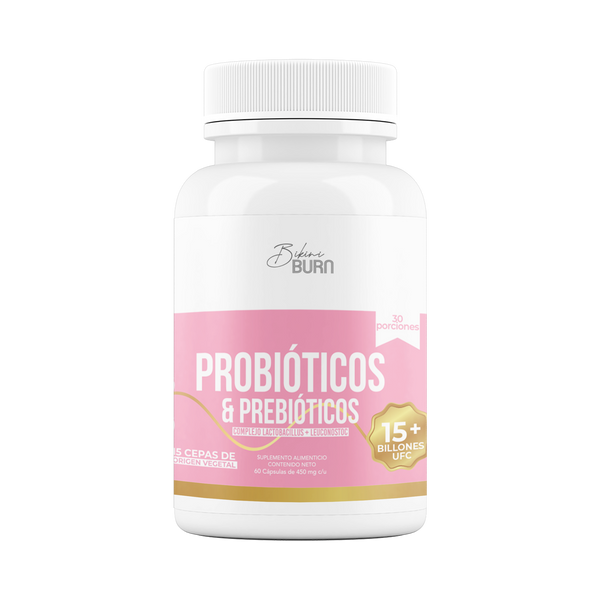 Bikini Burn Probióticos y Prebióticos Veganos de 60 cápsulas